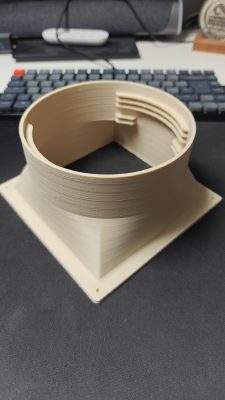 3D printed cowl (Silvercrest SMK 7000 B2 / Thomas / 2025 / 09)